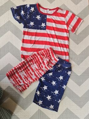 Kids Patriotic Unisex Pjs Size 6yrs
